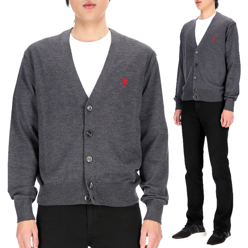 楽天市場】AMI PARIS アミ パリス カーディガン Logo Cardigan