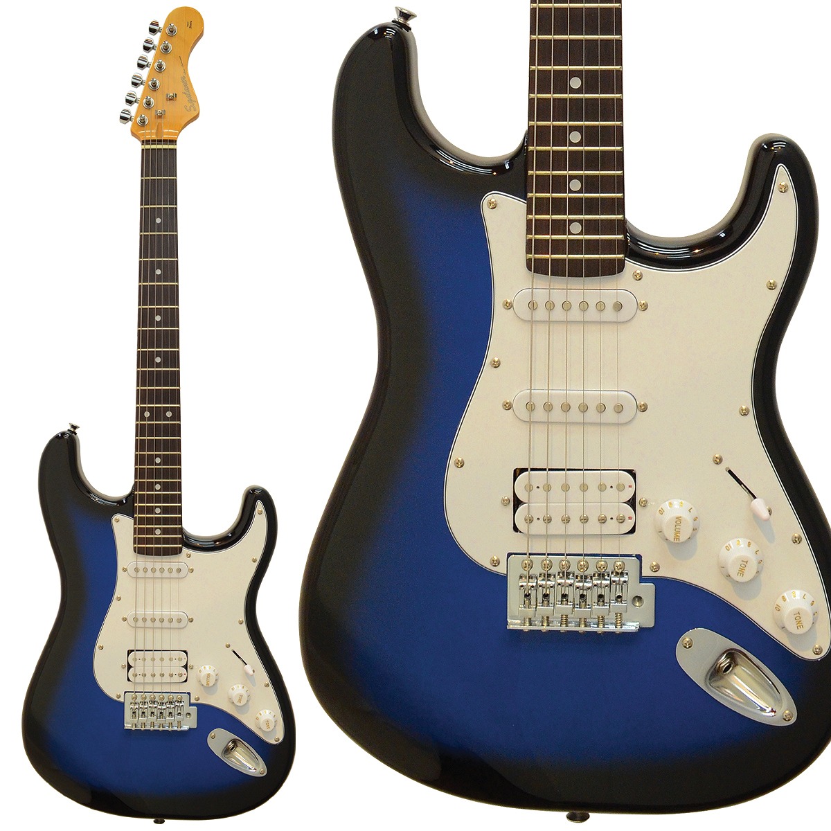 楽天市場】エレキギター 初心者オススメS.Galaner GuitarSST-STD RBS