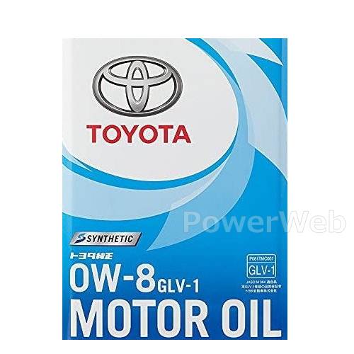 楽天市場】トヨタ純正 GLV-1 0W-8 20L ガソリンエンジンオイル 08880