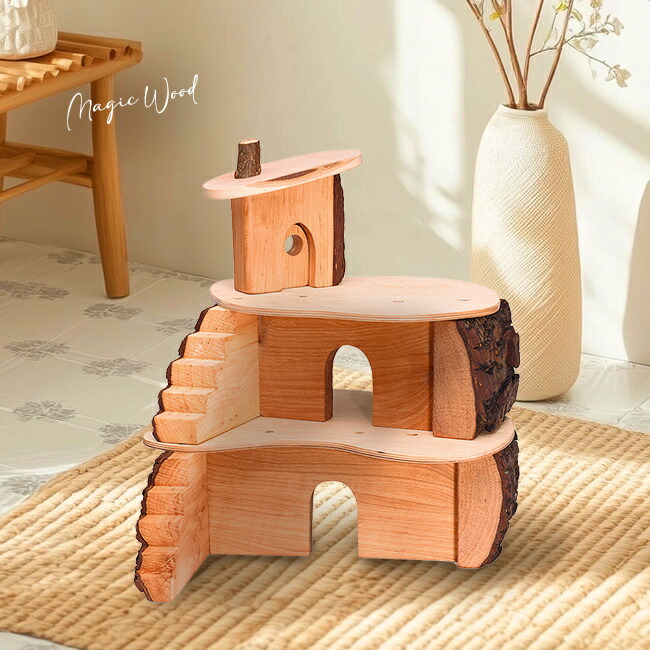 楽天市場】マジックウッド ツリーハウス[木のおもちゃ ミニチュア 家