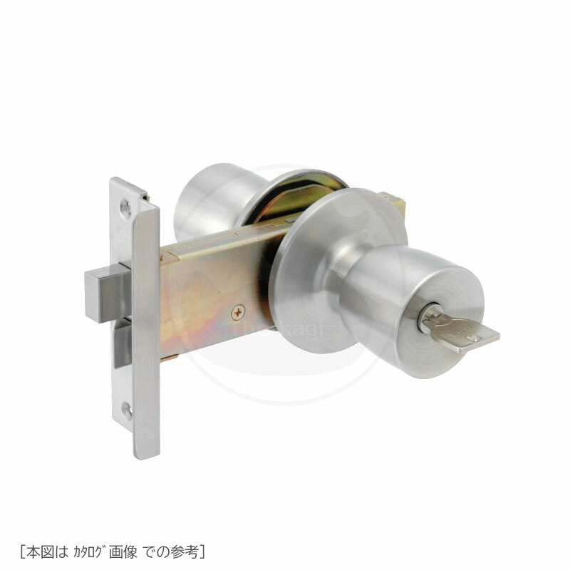 楽天市場】[平フロント型] MIWA 握り玉錠 HBZ-1LS 扉厚26-30mm BS100mm