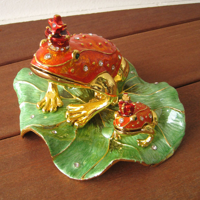 楽天市場】かえる カエル 蛙 宝石箱 ジュエリーボックス ジュエリーBOX