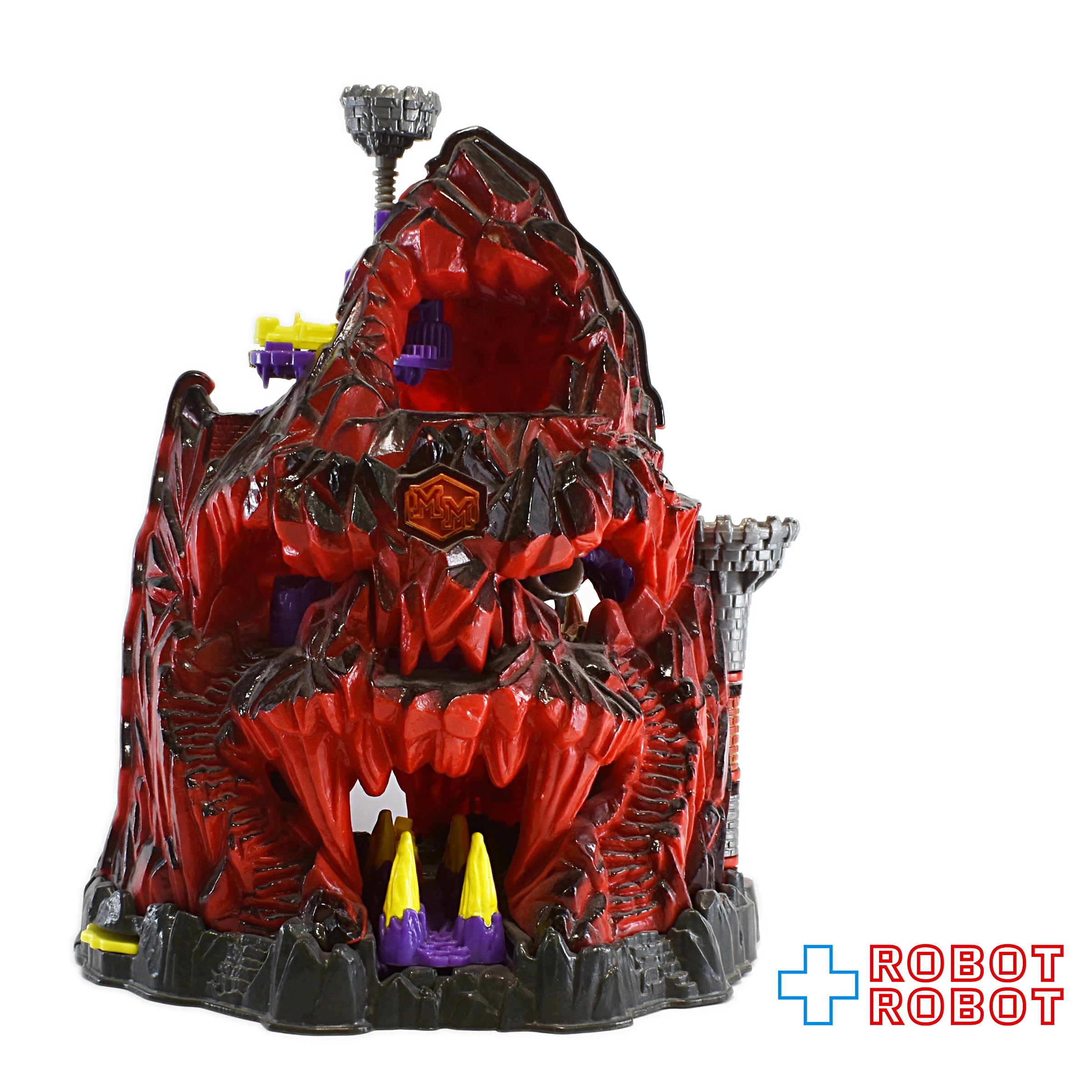 マイティマックス スカルマウンテン 火山プレイセット アクション