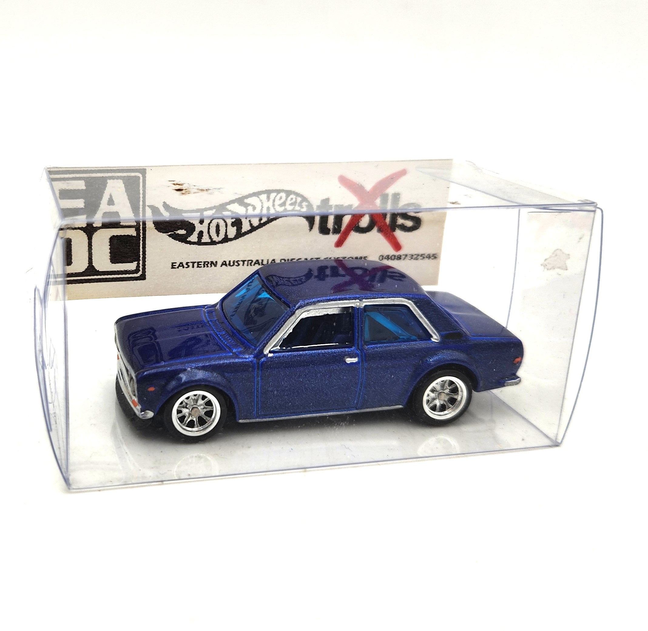 Uncarded - Hot Wheels - '71 Datsun Bluebird 510 (Blue Custom) - 1