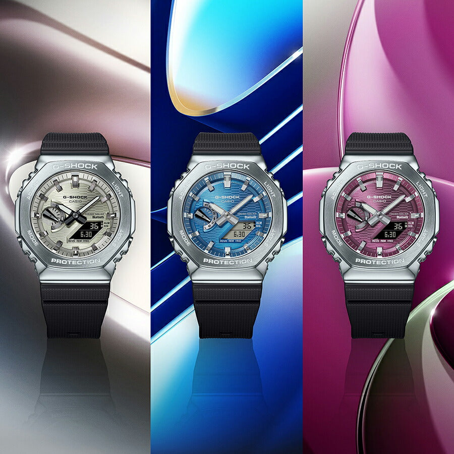 G-SHOCK メタルカバード オクタゴン GBM-2100A-8BJF メンズ ソーラー