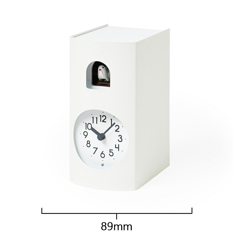 タカタレムノス 置き時計 カーサ ブックゥ カッコー時計 クオーツ 電池