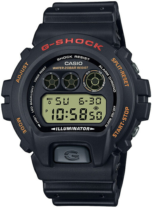 G-SHOCK DW-6900U-1JF メンズ 電池式 デジタル ラウンド トリグラム