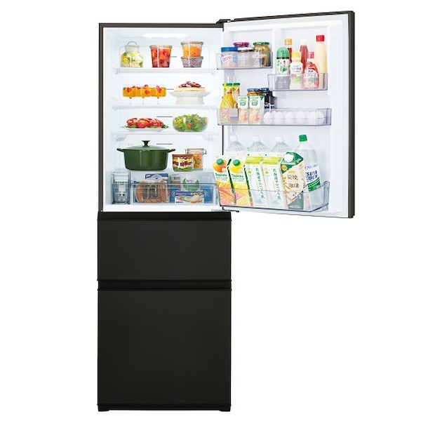 東芝 3ドア 冷蔵庫 GR-Y36SC(KZ)((KZ)マットチャコール): 家電商品