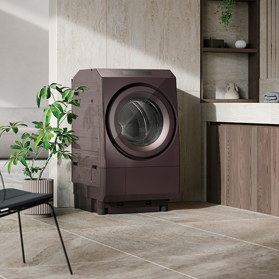 東芝 ドラム式 洗濯乾燥機 ZABOON TW-127XP5L(T)((T)ボルドーブラウン