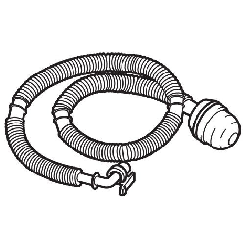 生産終了】 洗濯機 ふろ水 給水ホース 4m （抗菌加工）: 別売部品