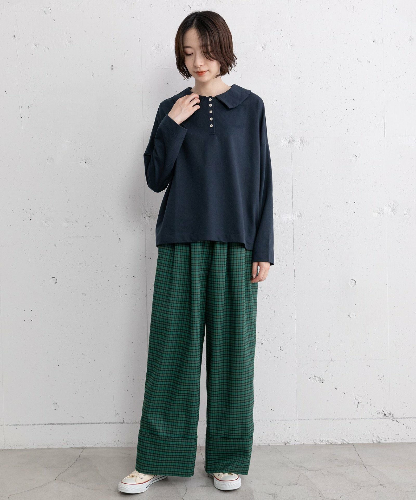 WINTER SALE】フラットカラー並びボタン長袖トップス | COO ONLINE