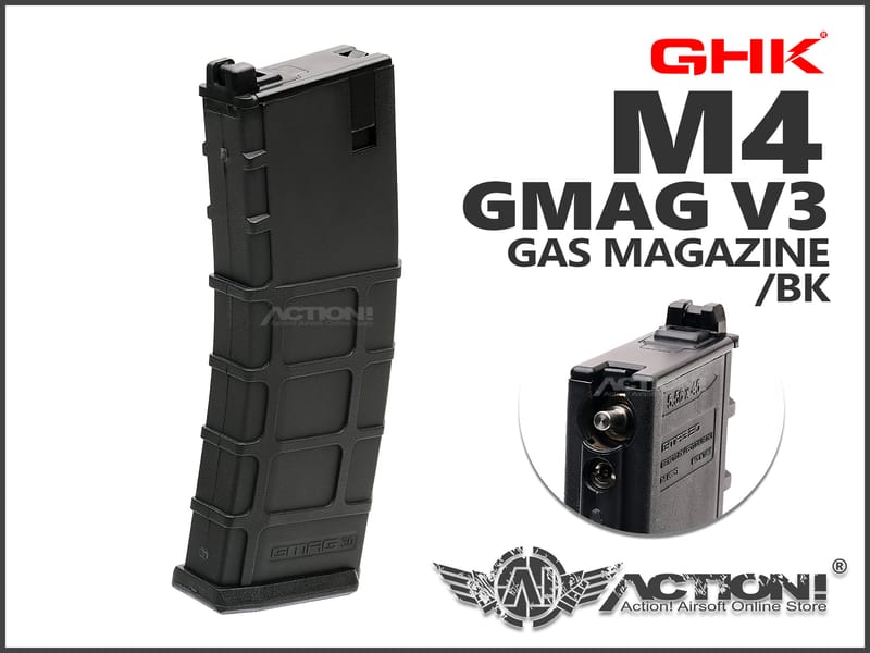 GHK - GMAG V3 35rds Lightweight Gas Magazine (BLACK) Fo