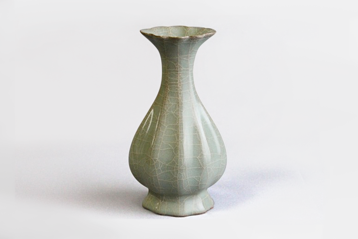 時代古作品❗】中国古美術 中国古陶磁器 瑠璃釉 壽 寿文字彫り 長頸壺