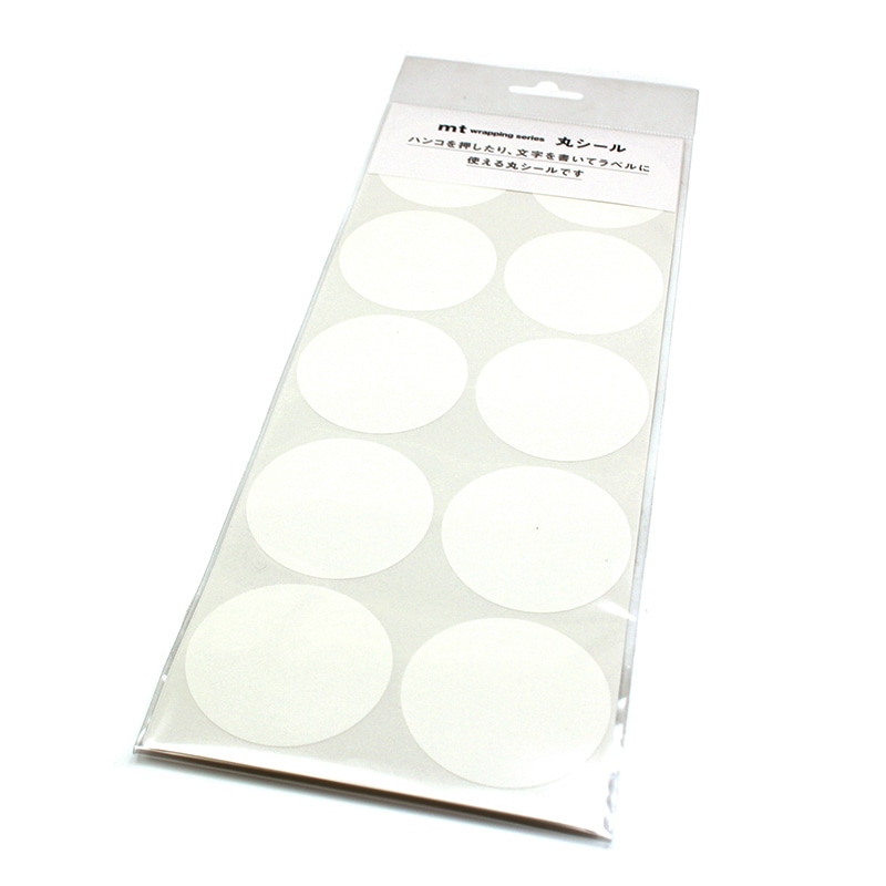 カモ井加工紙 丸シールシート 30枚 マットホワイト MTSEAS07 1個（ご