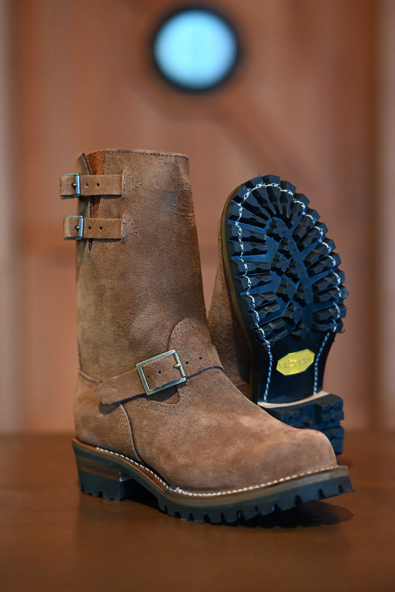 Wesco Boss - Rough 'n' Ready Brown Roughout *Deposit* – Ship John