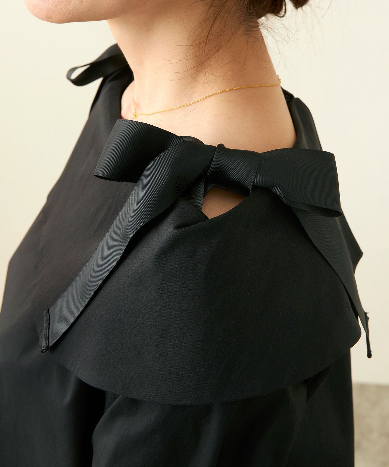 オフショルダー リボン ブラウス Liala×PG 全2色｜lpg811-1897【2