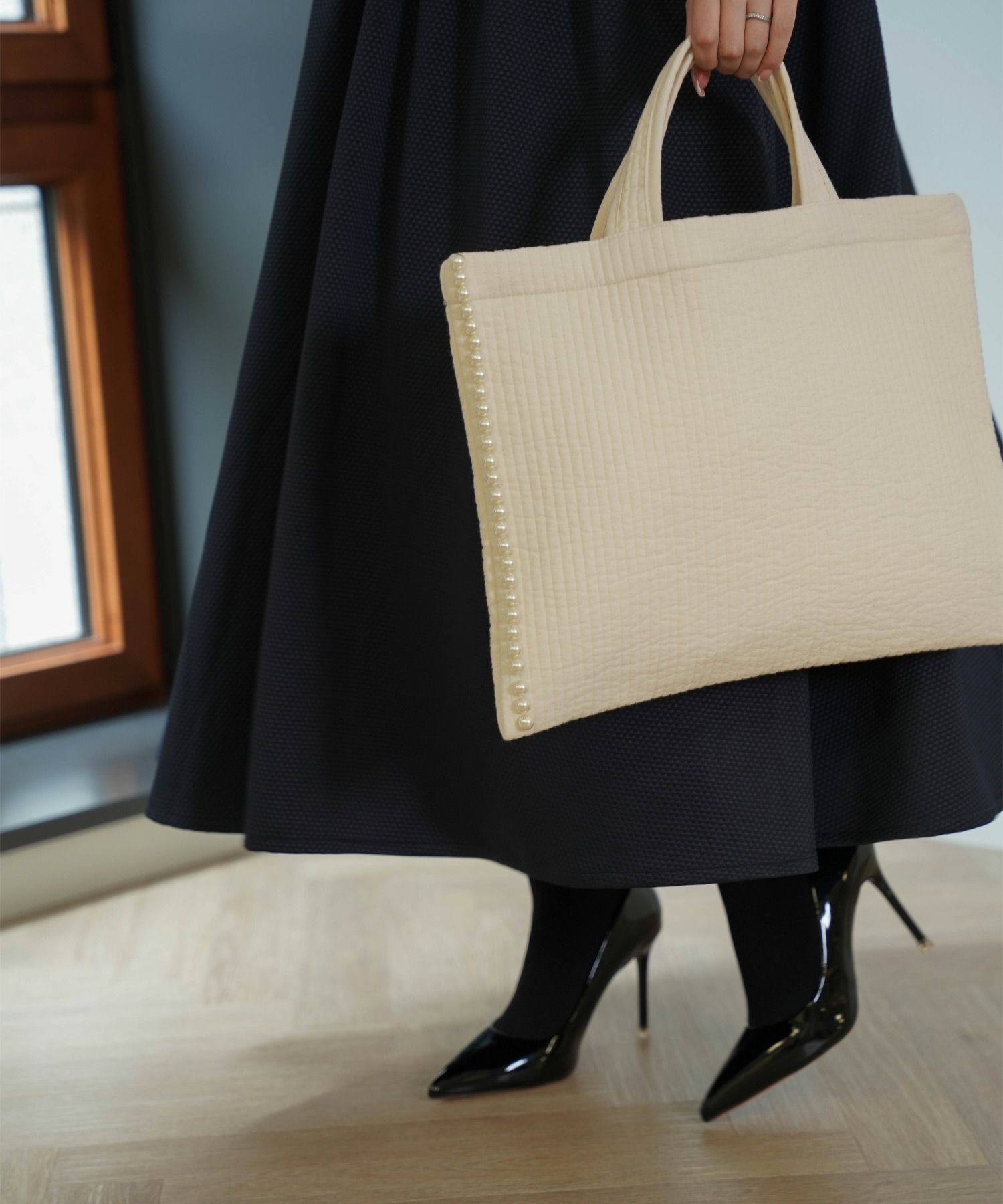 mimi様☆大人気！ダブルチュール付きヌビバッグ mimi様☆大人気