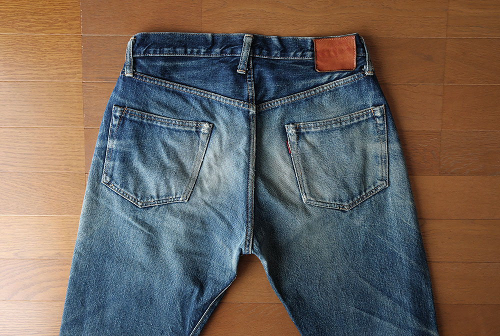 旧ドゥニーム（DENIME）XXモデルの色落ち オリゾンティ時代の激落ち