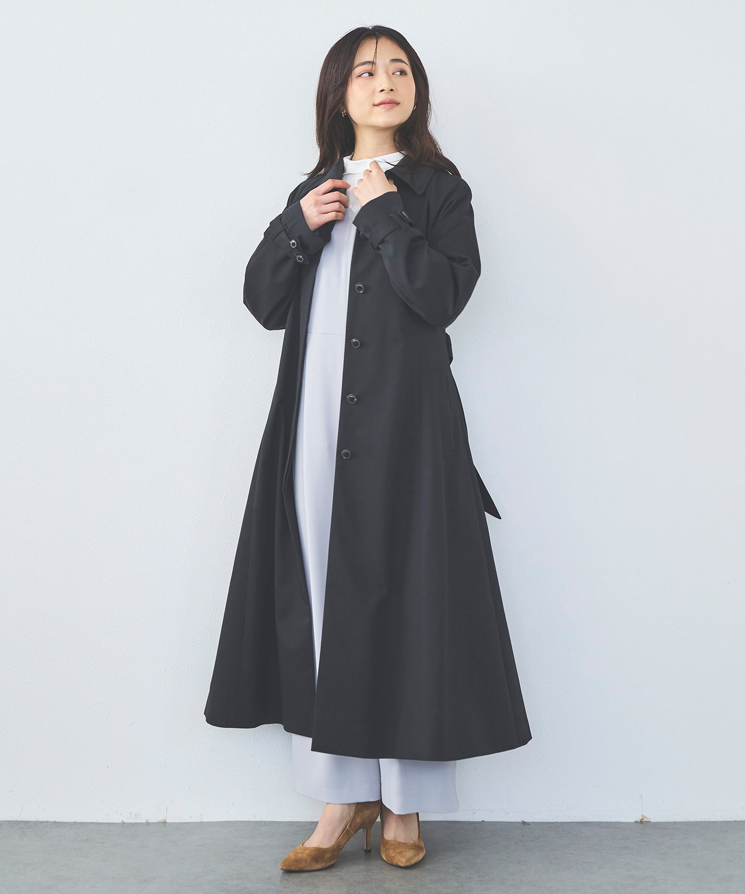 Premium】ケープ付きステンカラーコート – Sirin Online Store