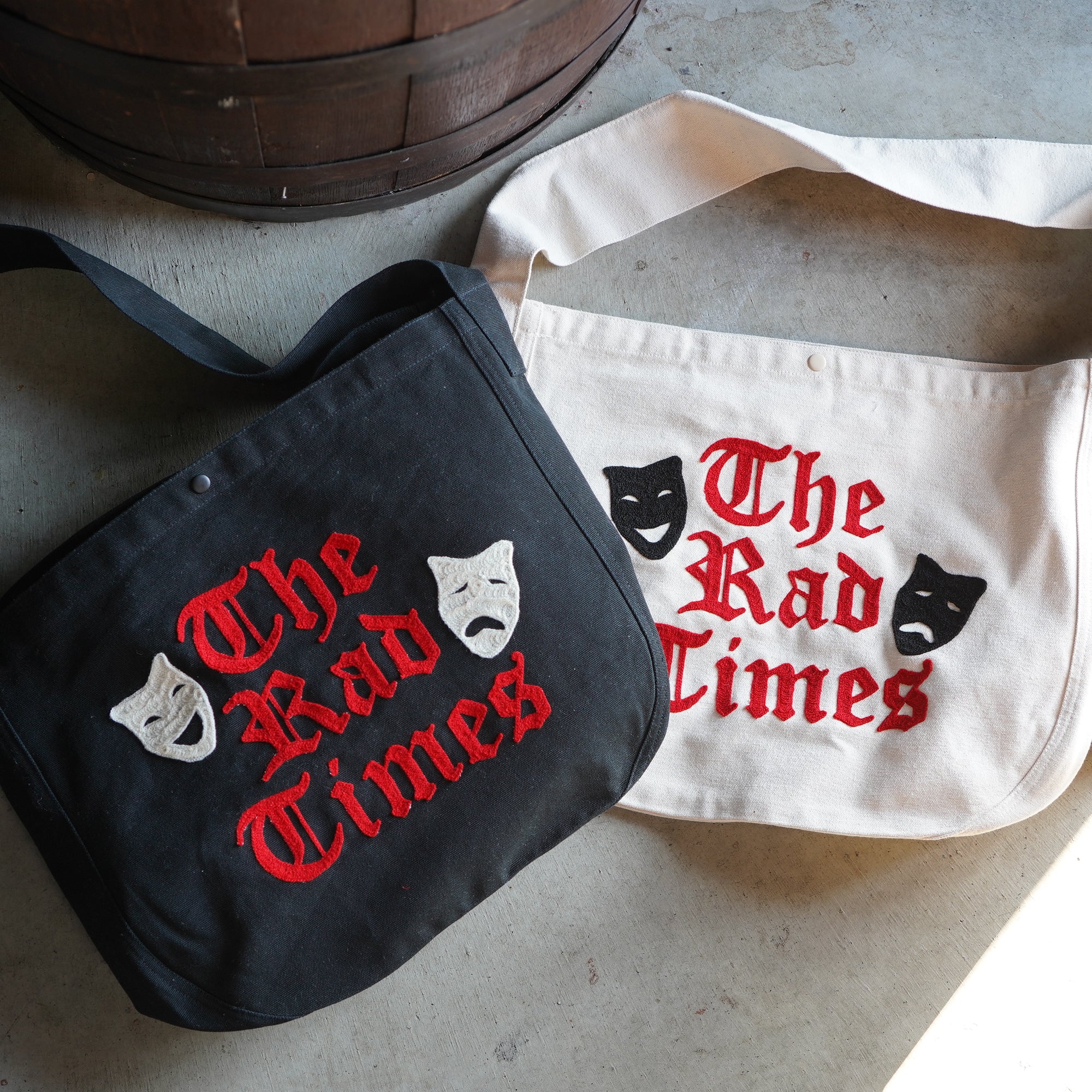 SK OLDIES チェーンステッチ ニュースペーパーバッグ 