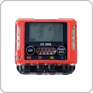 マルチガスモニター GX-2009(メタン/酸素/硫化水素/一酸化炭素)｜有害