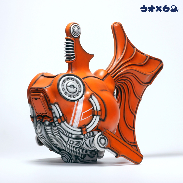 造形作家・村瀬材木氏の「ウオメカNo.2 リュウキン」が全長26ccmの