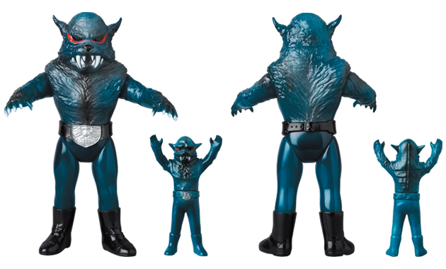 東映レトロソフビ 実験用狼男(新色) + ミニソフビ メディコムトイ 未