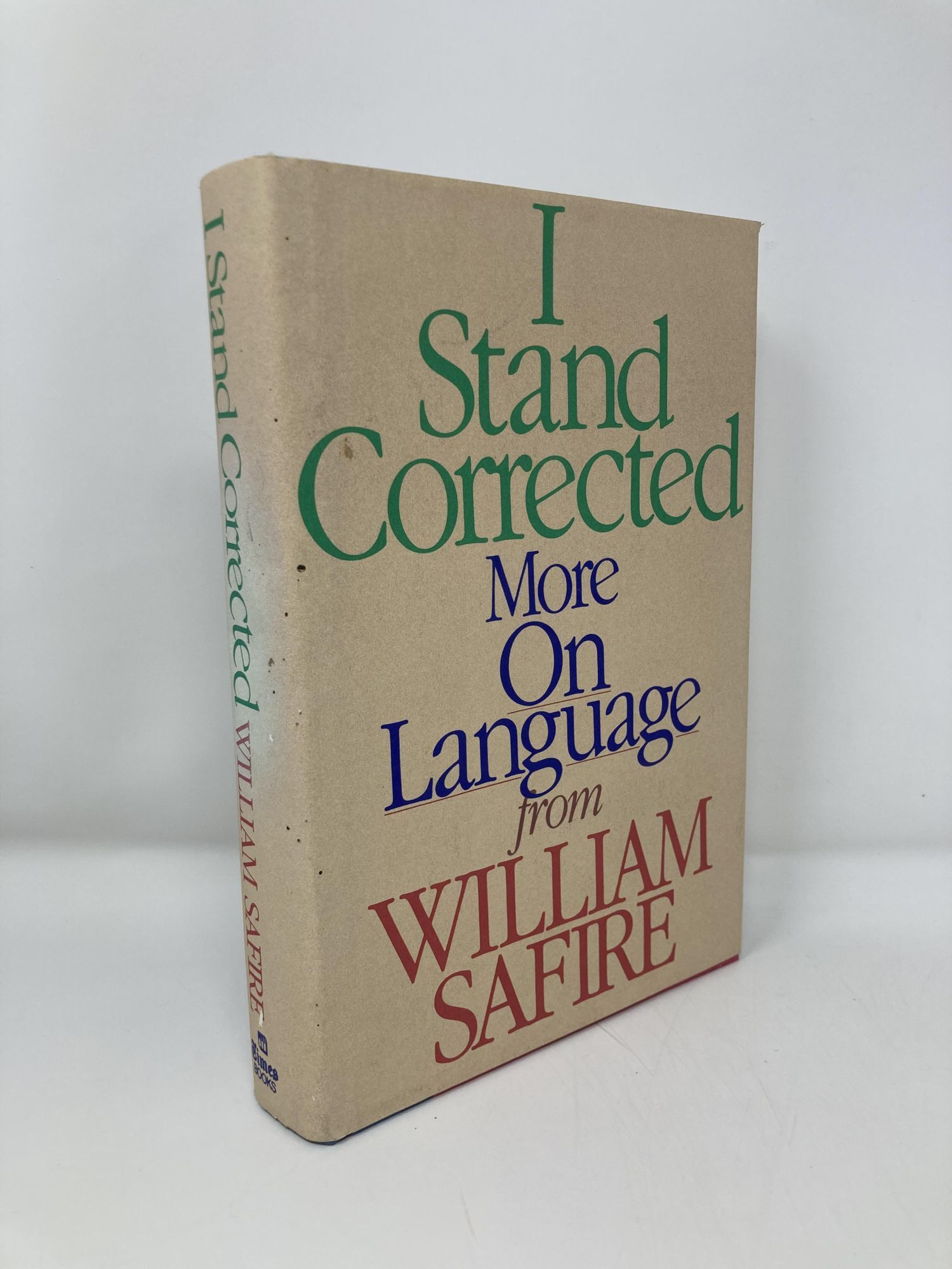 I Stand Corrected: More on Language | William Safire | First Edition