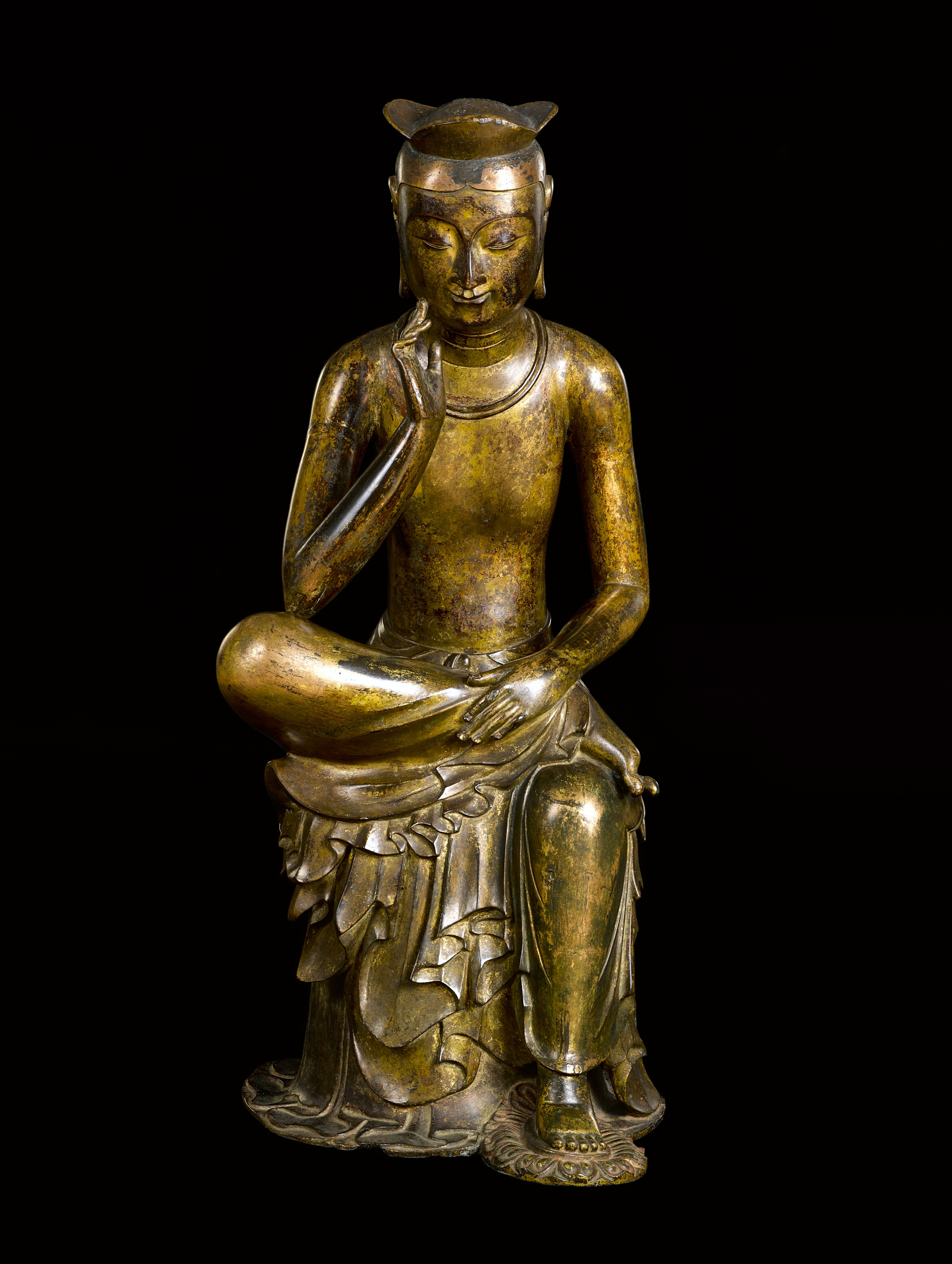 Smarthistory – Gilt-bronze pensive bodhisattva (National Treasure 83)