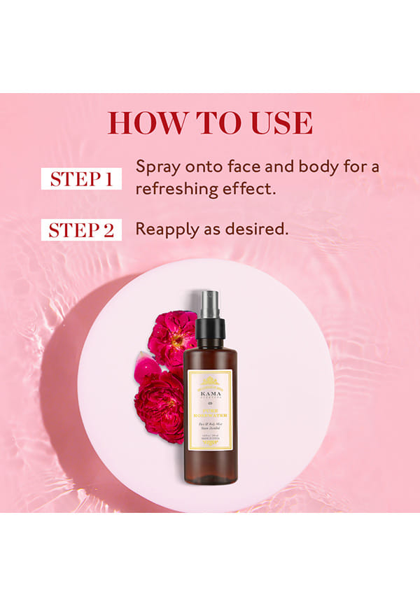 Pure Rosewater | Size: 200 ml By Kama Ayurveda
