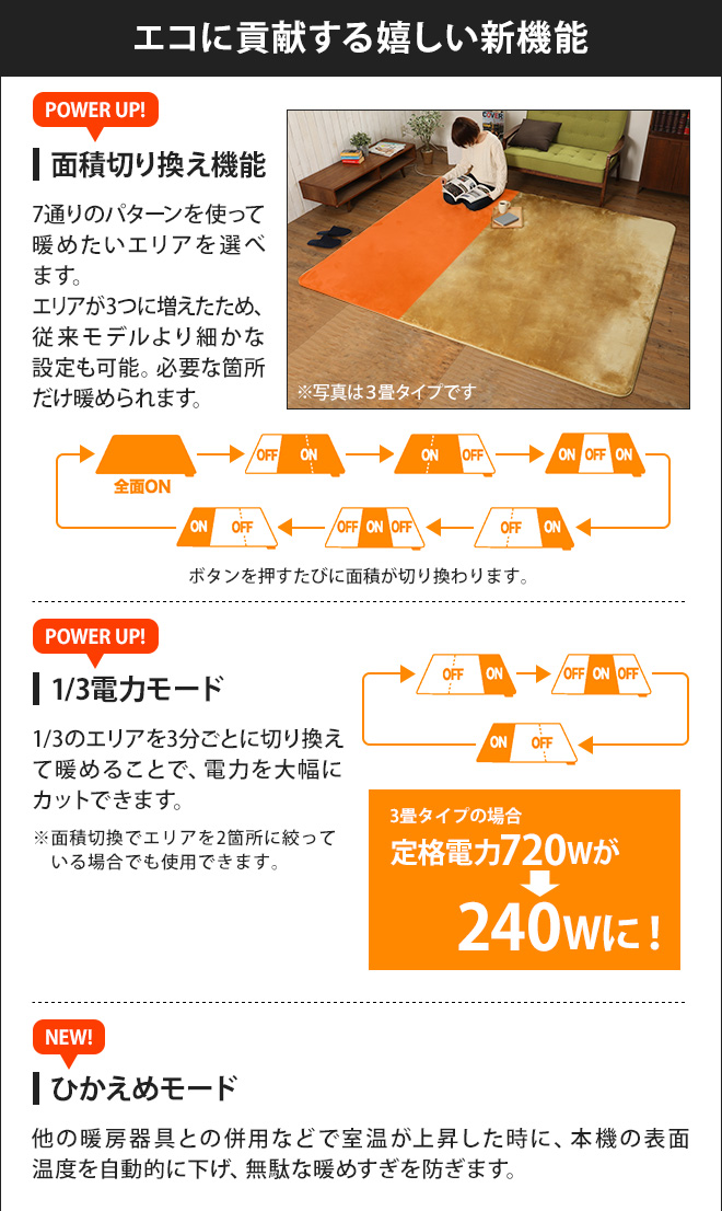 電気ホットカーペット 電磁波カット 3畳用 カバー付 【選べる豪華特典