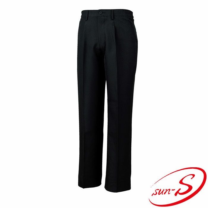AM6546 男女兼用ワンタック脇ゴムパンツ SUN-S サンエス オール