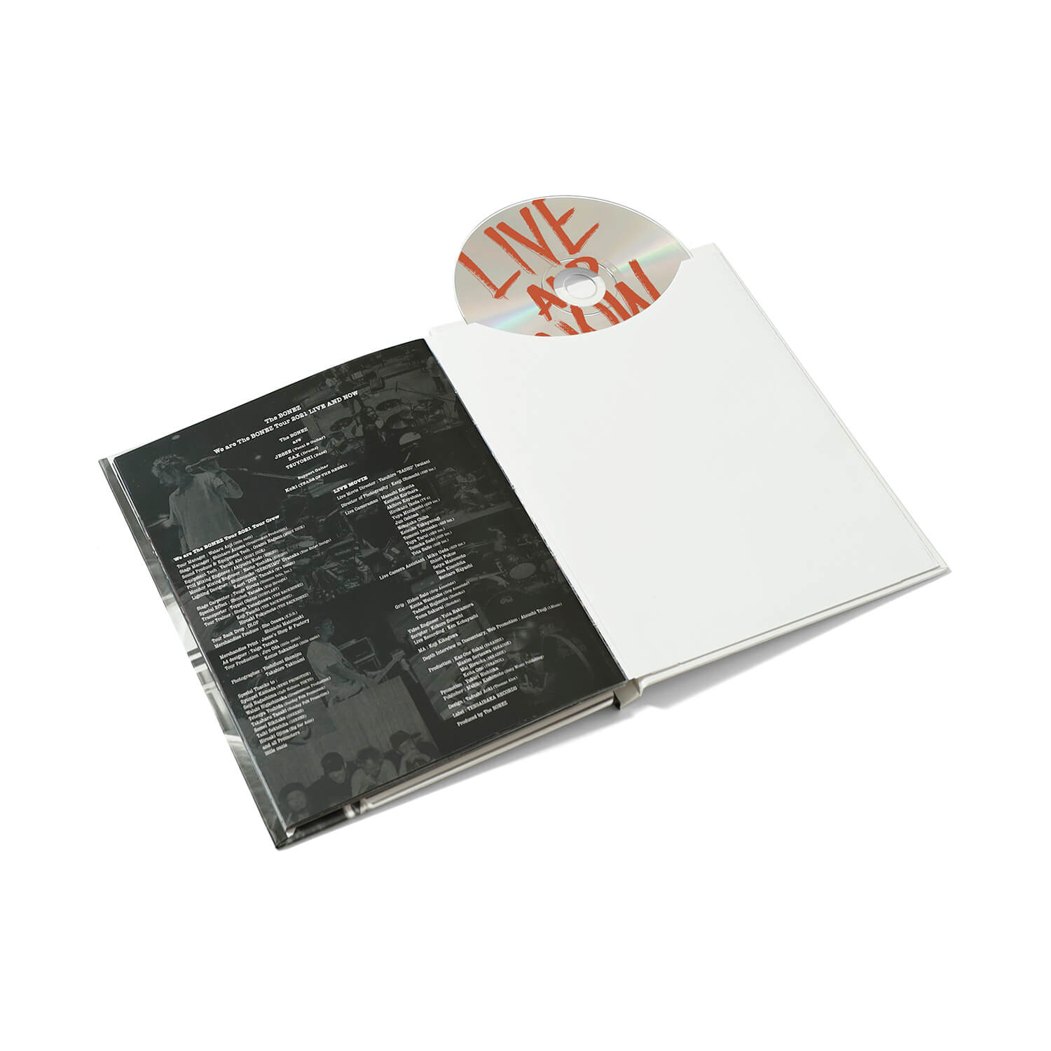 LIVE AND NOW – DVD – | The BONEZ OFFICIAL MEMBERSHIP STORE