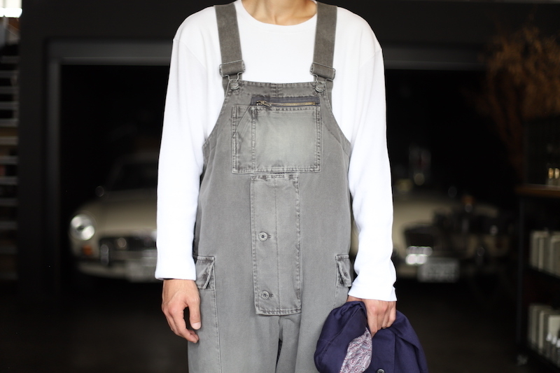 LYBRO NAVAL DUNGAREE CANVAS [ Nigel Cabourn ] - spares