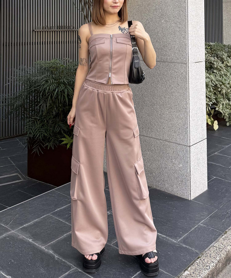 ダブルZIPキャミパンツセットアップ｜SPIRALGIRL スパイラルガール