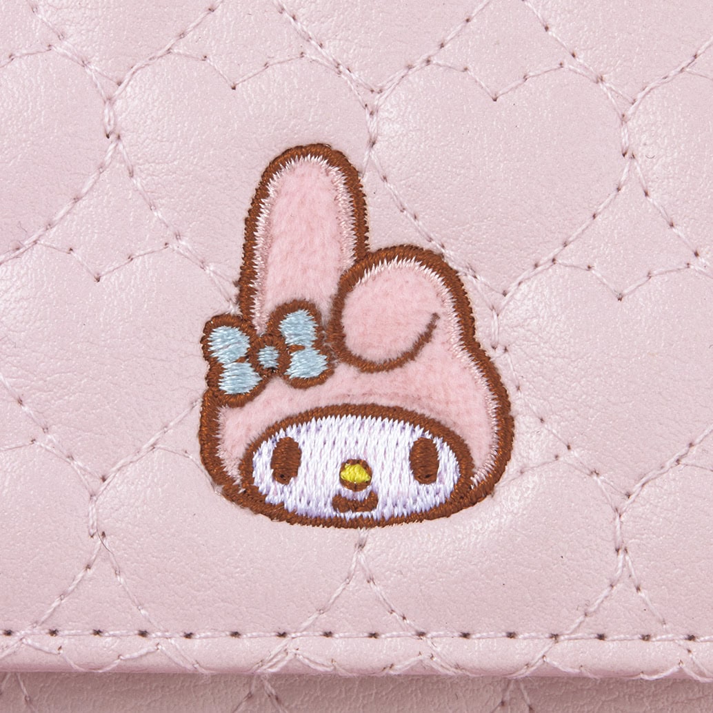 付録】刺繍が高見え♡ マイメロディのハートキルティングミニ財布（2
