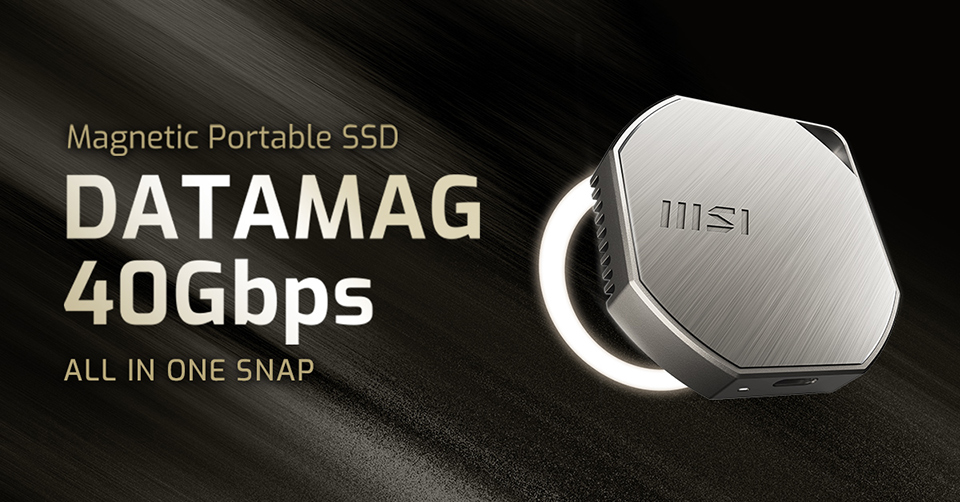 MSI Launches DATAMAG 40Gbps Magnetic Portable SSD