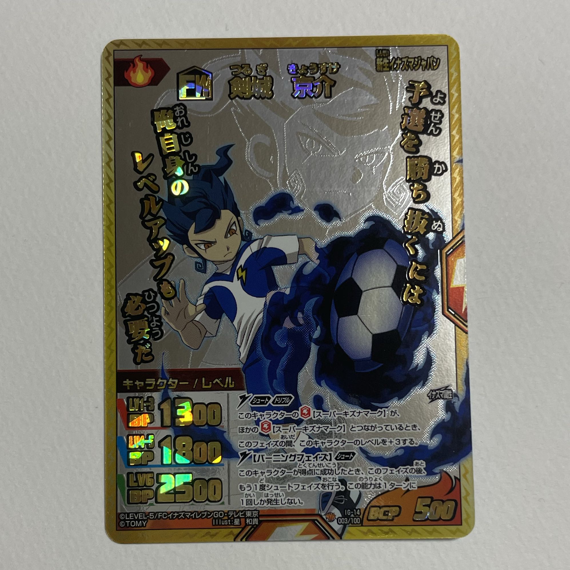 イナズマイレブンGO トレーディングカード レア 1枚の通販 はね