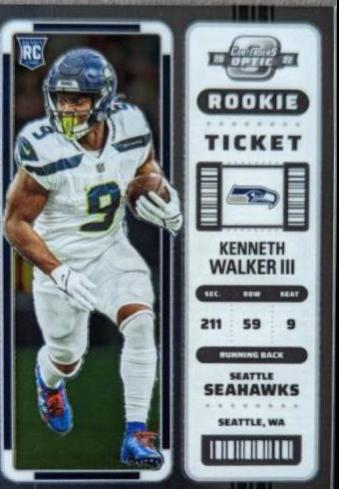 Kenneth Walker III [Rookie Ticket Autograph] #126 Prices | 2022