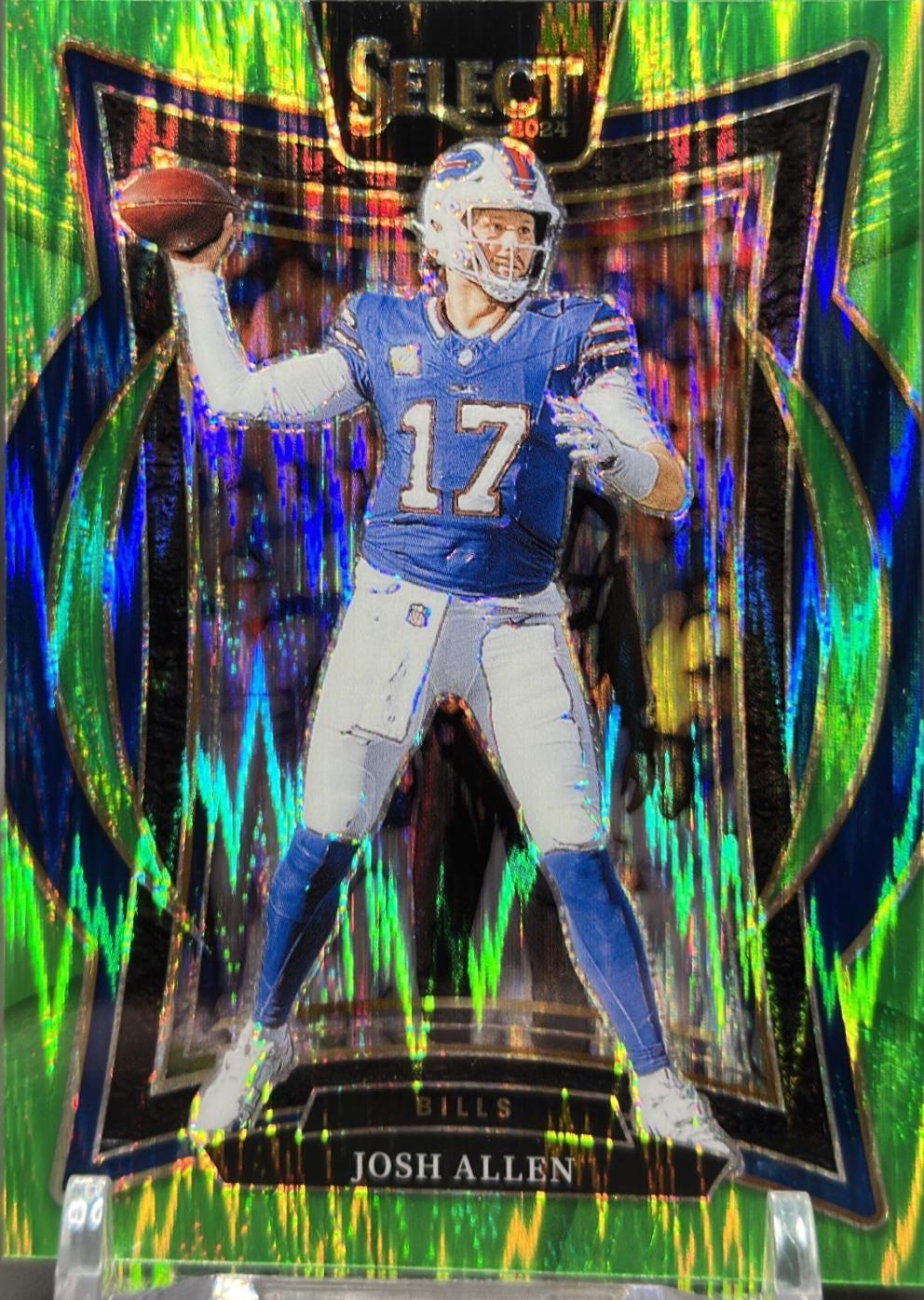 Josh Allen [Neon Green Prizm Shock] #34 Prices | 2024 Panini