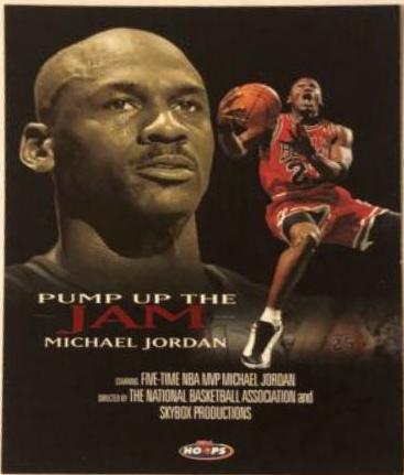 Michael Jordan #5 of 10 PJ Prices | 1998 Hoops Pump Up The Jam