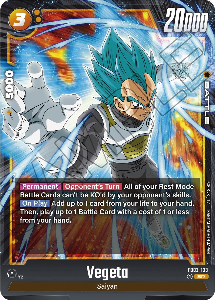 Vegeta FB02-133 Prices | Dragon Ball Fusion World Blazing Aura