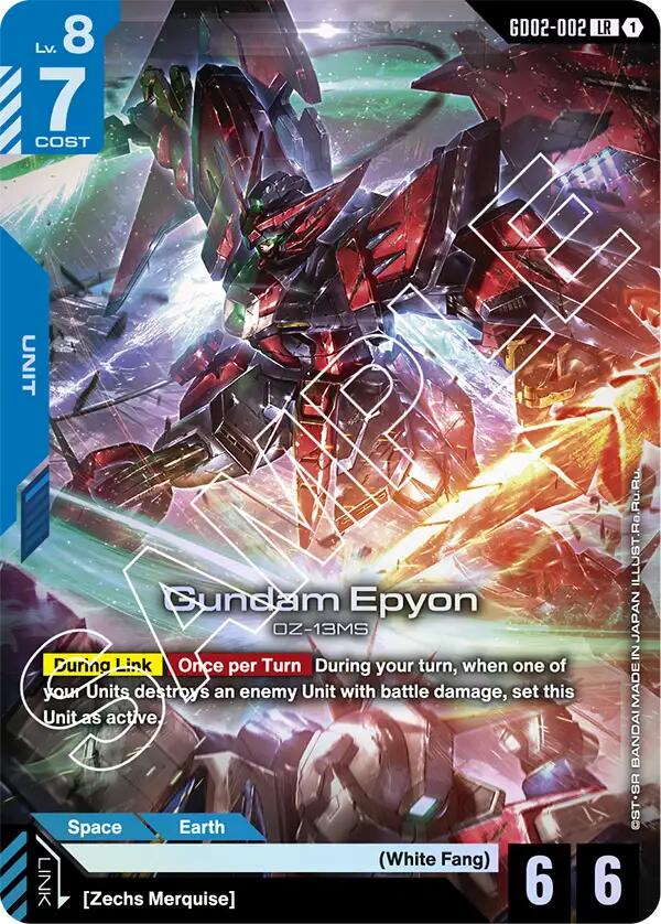 Gundam Epyon [LR Holo] #GD02-002 Prices | Gundam Dual Impact
