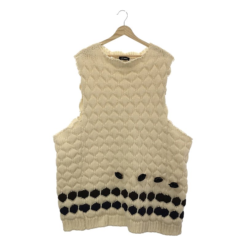 フローラルディティール オーバーサイズ ニットベスト | ブランド古着