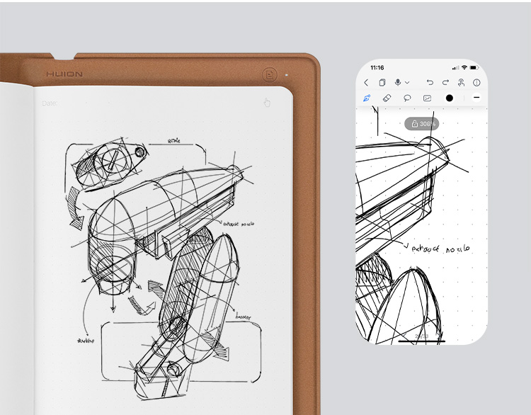 Huion Note X10 Smart Electronic Digital Notebook with Pen | Huion