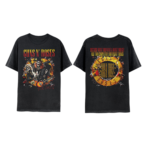 Guns N' Roses Japan 2025 Skeletons Tour 2025 T-Shirt【グッズ