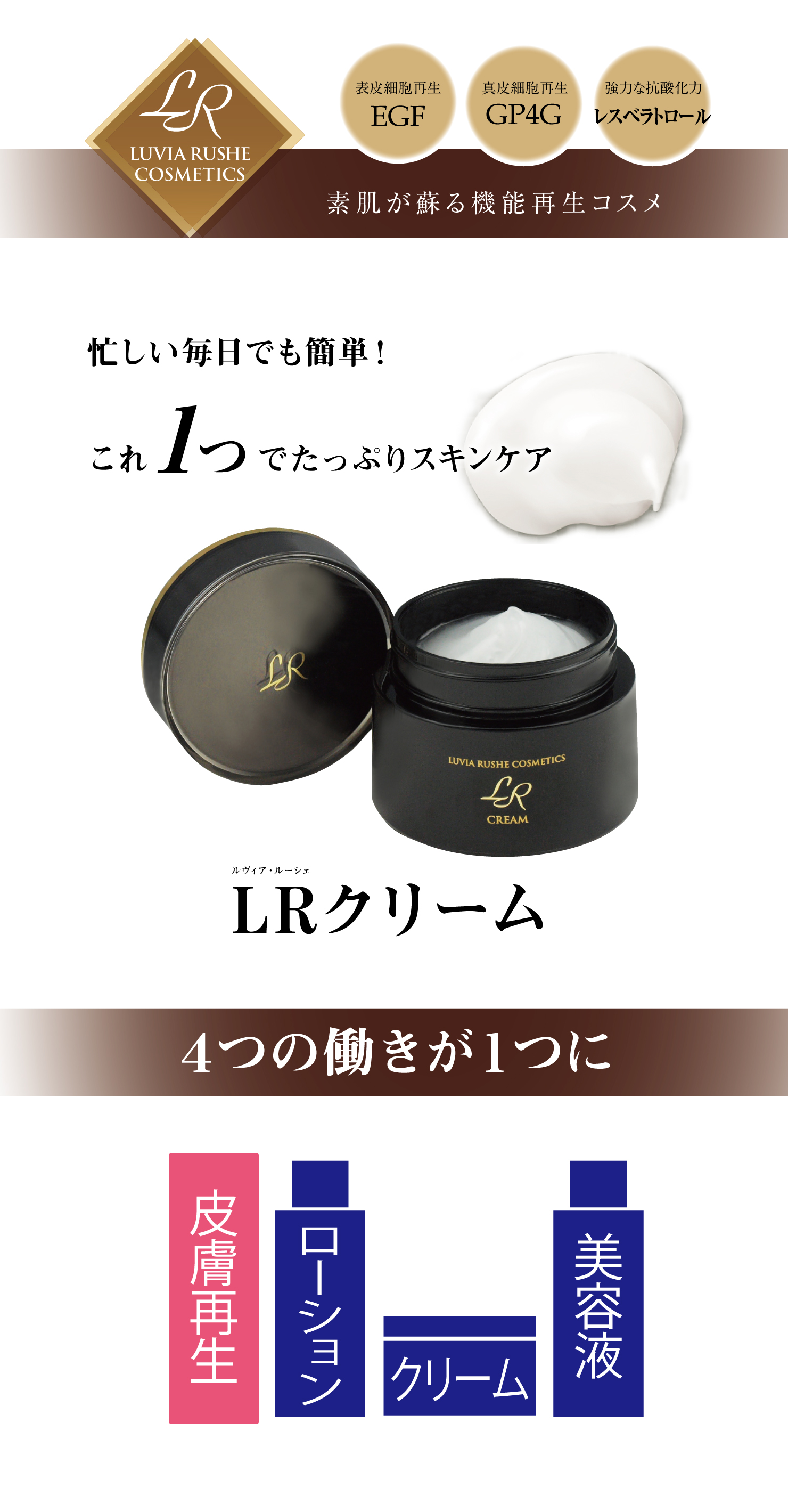 ルヴィア。ルーシェジェルローション120gルヴィア。ルーシェクリーム