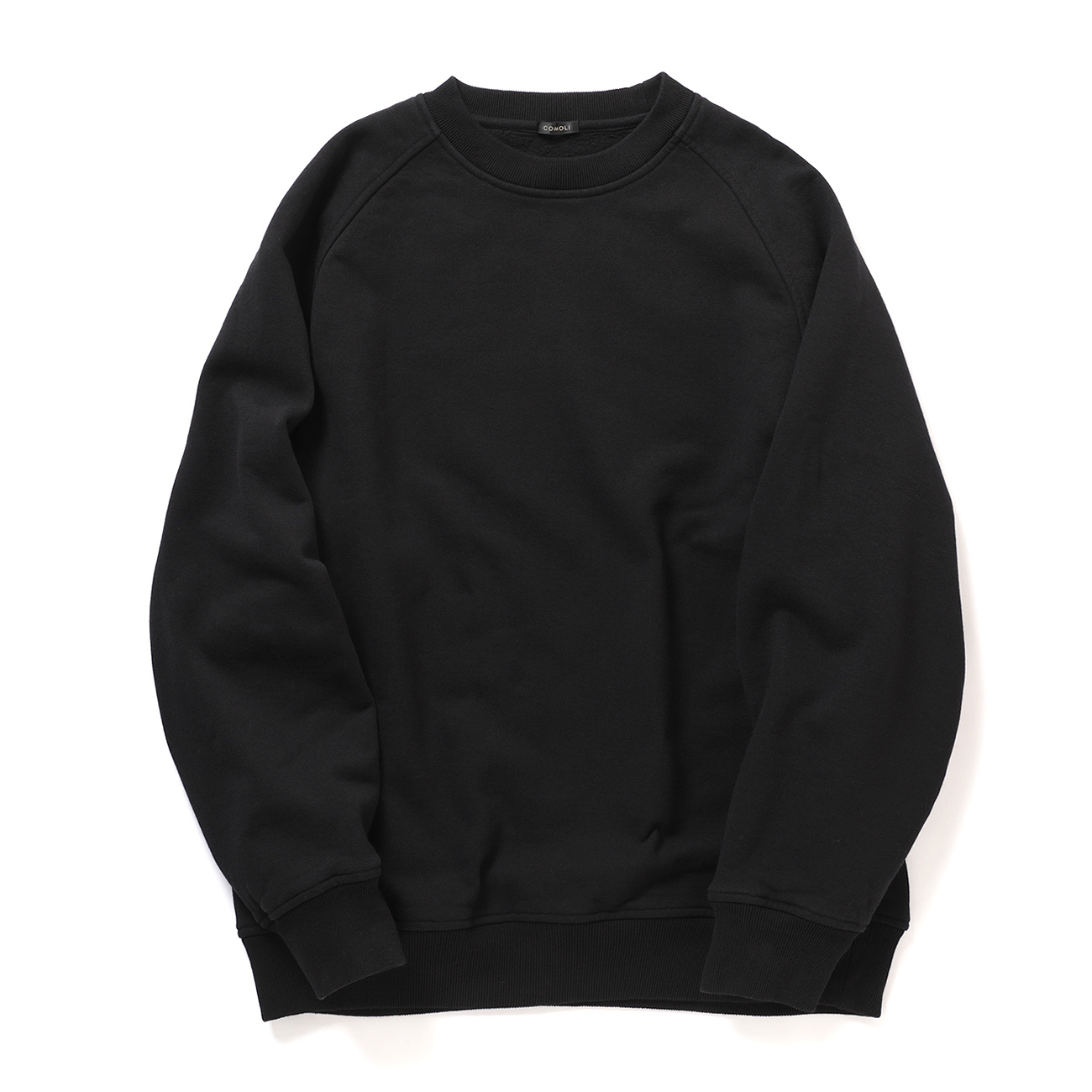 COMOLI / コモリ | コットン裏毛 クルーネック - Black | 通販 - 正規