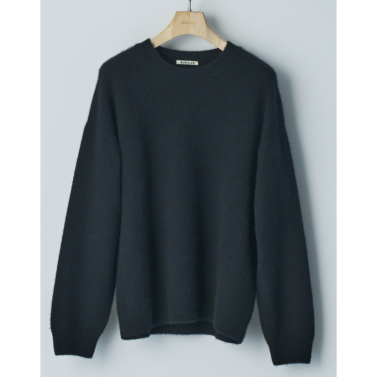 AURALEE / オーラリー | BABY CASHMERE KNIT P/O (メンズ) - Top Black