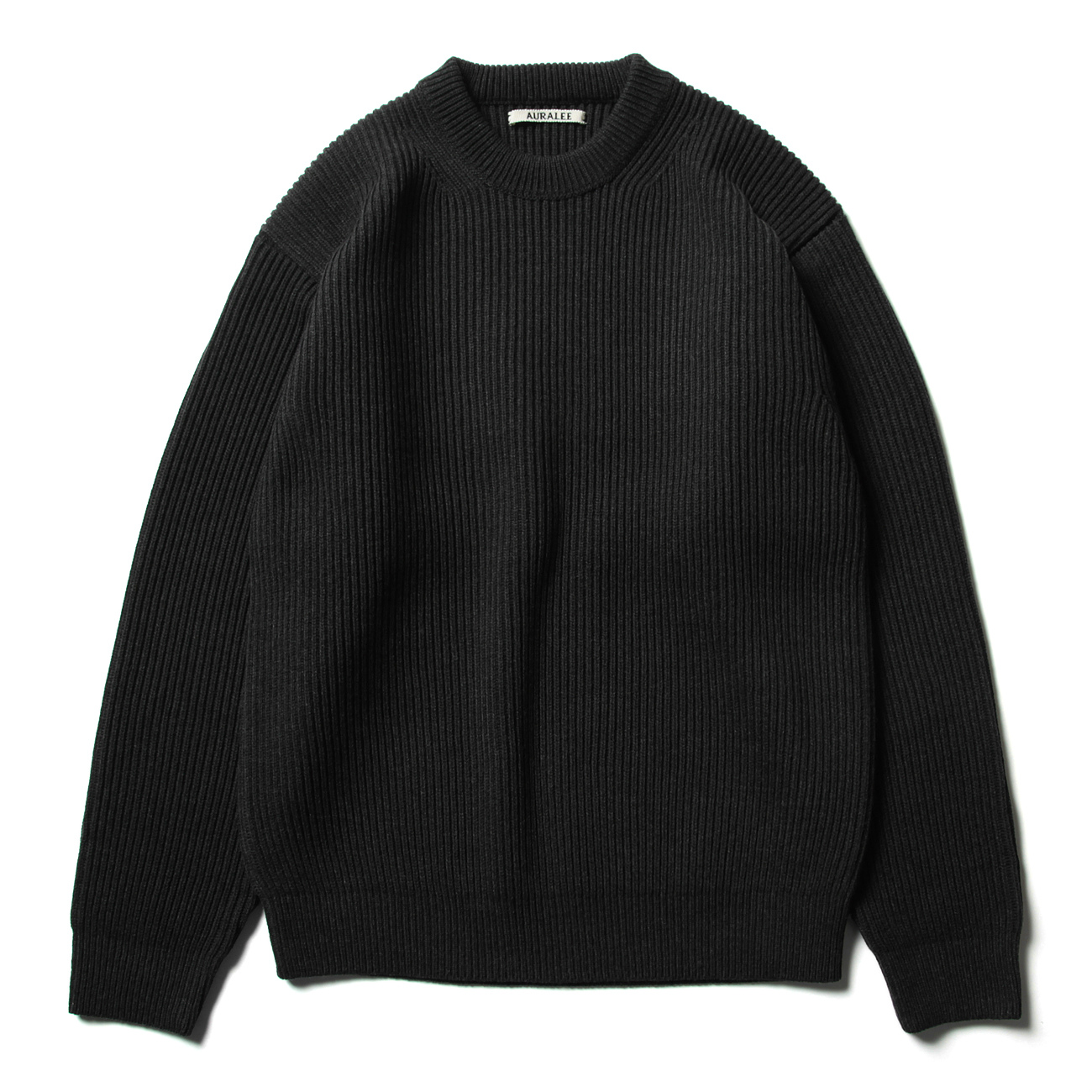 AURALEE / オーラリー | SUPER FINE WOOL RIB KNIT BIG P/O (メンズ